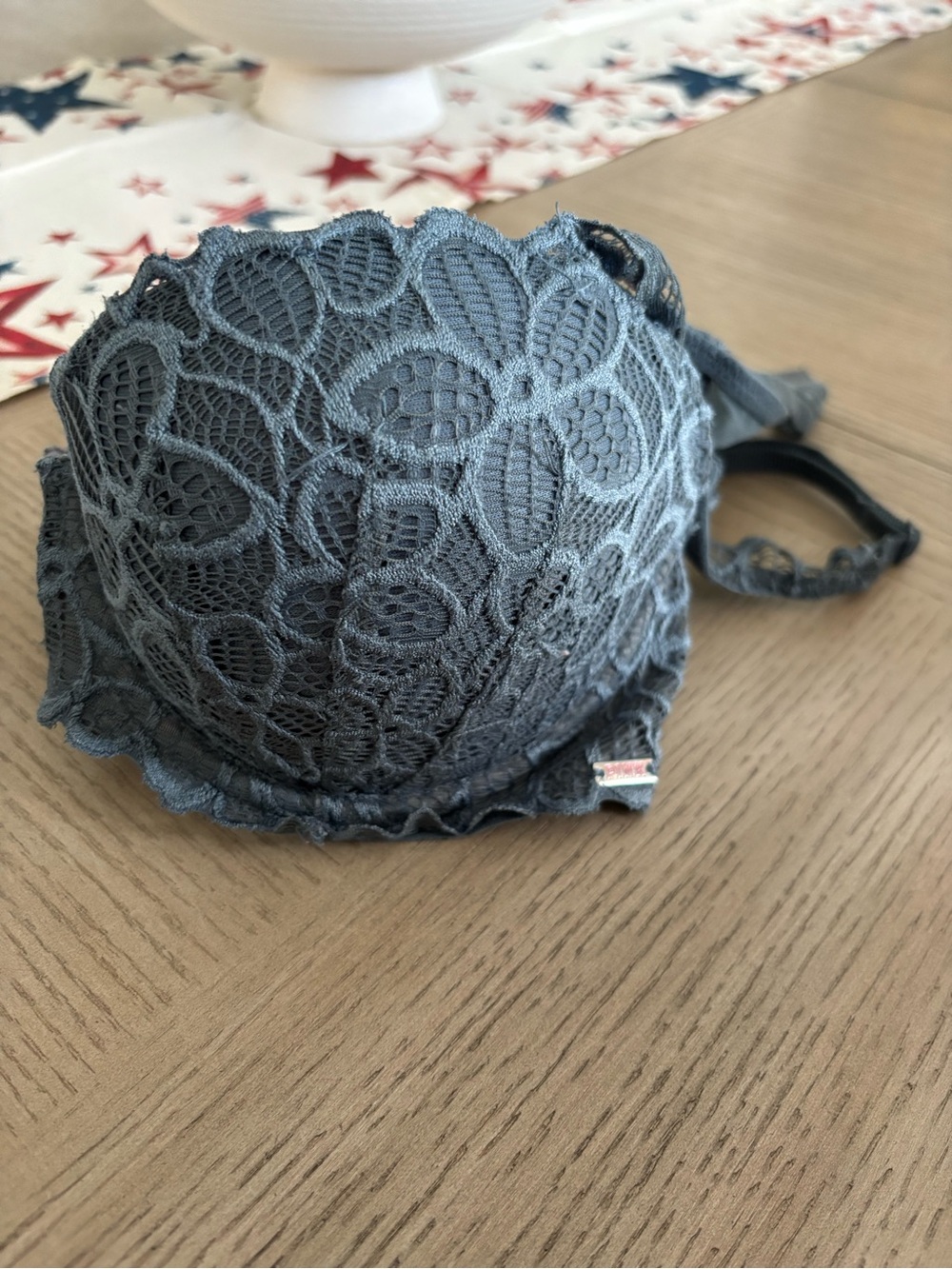 Victoria's Secret Charcoal Lace Push-Up Bra